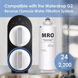 Waterdrop WD-G2MRO Filter, 2-year Lifetime,Used for Reverse Osmosis System