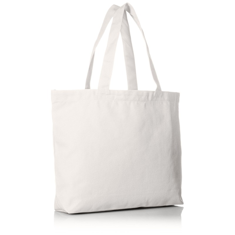 UnitedAthle 14.3 oz. Canvas Tote Bag (Large) - grey -