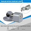 TOPSHINE Trailer Hitch Lock Anti-Theft, Fits 1-7/8", 2", and 2-5/16"