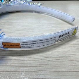 CAKURE Christmas Light Up Mouse Ear Headband Led Xmas Bow Headbands Glitter Holiday Christmas Hair Accessories for Women and Girls (a-Xmas, one size)