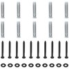 10 Heavy-Duty Hex Head Screws with Expansion Plugs and Washers,TV