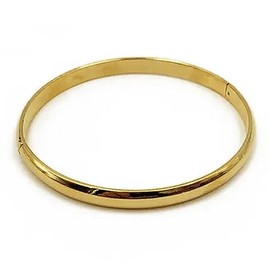 AT Jewellery - 14ct Yellow Gold Filled Plain Simple Openable Bangle