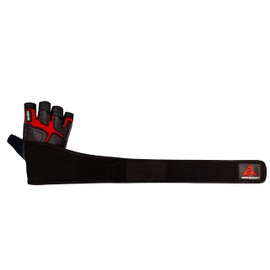 Sidewinder Workout Weight Lifting Gloves with Wrist Wrap Support for Men and Women Wrist Support Padded Extra Grip Palm Protection Fingerless Exercise Gloves for Cycling, Gym, Climbing, Training