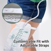 5 Pack 1000ml Leg Bag Urinary Drainage Bag with 18”