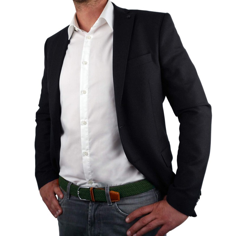Fabric Belt Stretch Braided and Elastic Belt for Men and