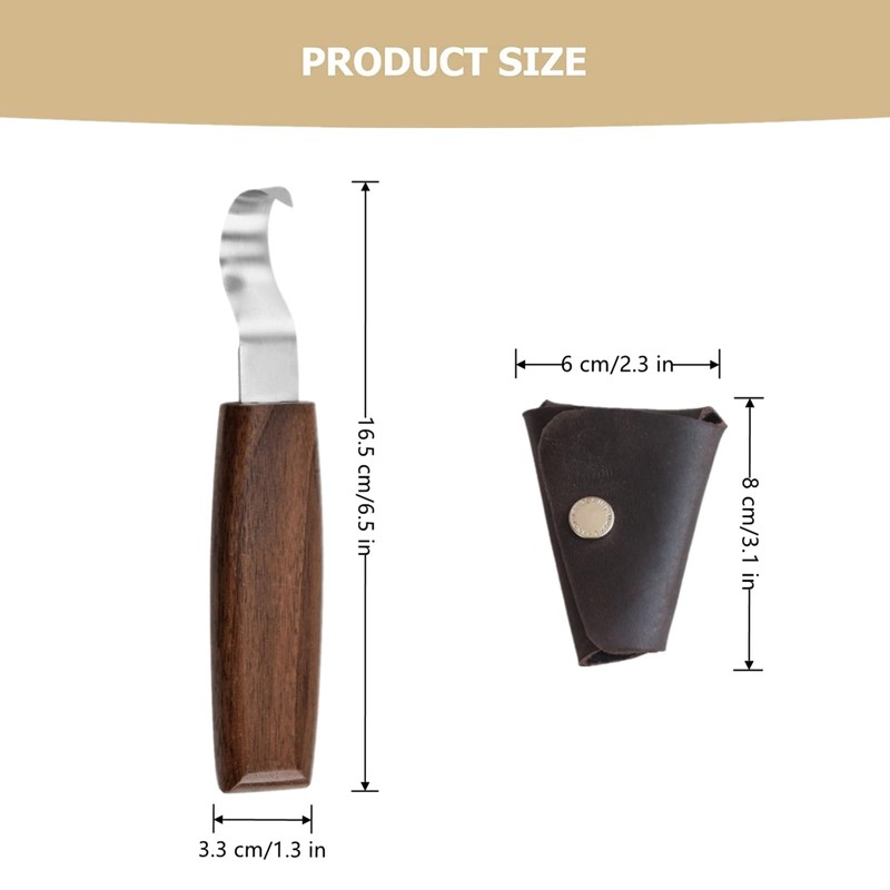 Hook Knife Professional Wood Carving Knife Spoon Carving Tools with