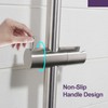 HAMOLER Wall Mount Bathroom Shower Slide Bar with Adjustable Hand