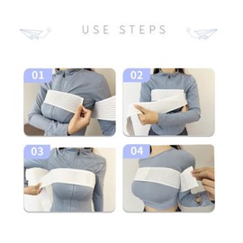 KimDaro High-Impact Breast Support Band,No-Bounce,Post Surgery Bra Strap,Adjustable Extra Sports Bra, Large Breast Stabilizer Band (black)