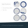 Royal Doulton Pacific Mixed Patterns Dinner Plates, 11.4", Blue/White, Set