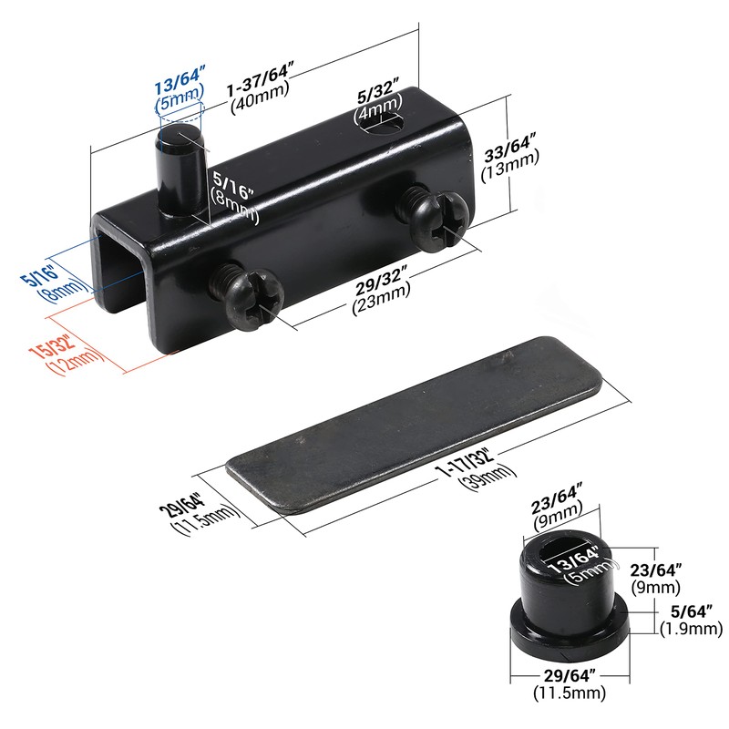 Rok Hardware Glass Door Pivot Hinge for Free Swinging Glass,