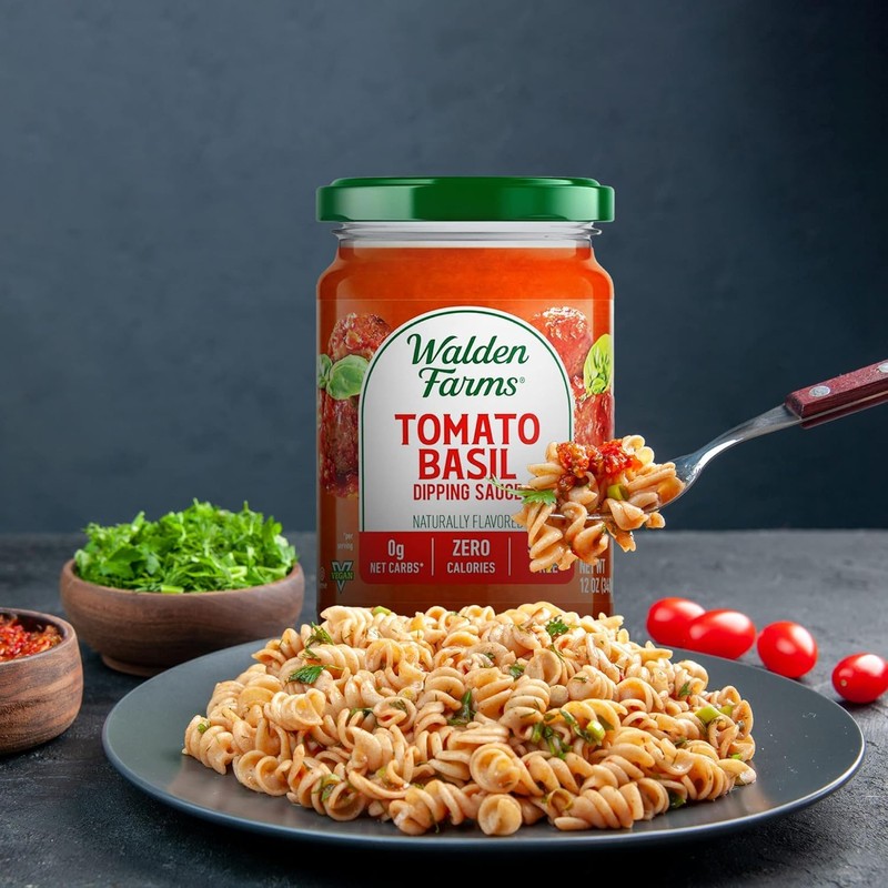 Walden Farms Tomato Basil Pasta Sauce – Zero Calorie, Sugar