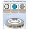 Electric Shower Brush for Body -Wall Mounted Back Scrubber for