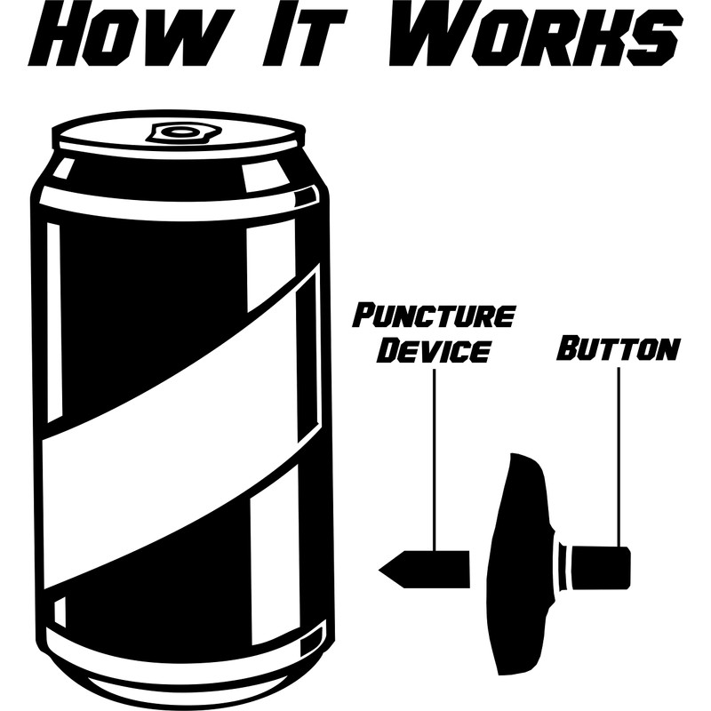 Gadsden Flag Party Starter Shotgun Can Coolie (1)
