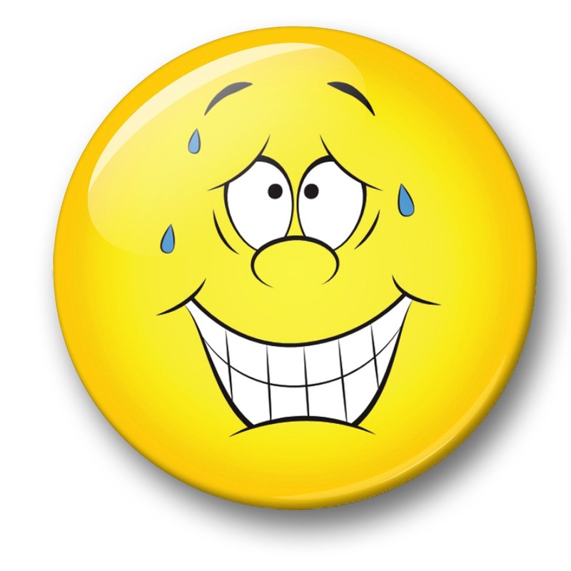 Merchandise for Fans Smiley Negative Feelings Bad Mood, 6 Large