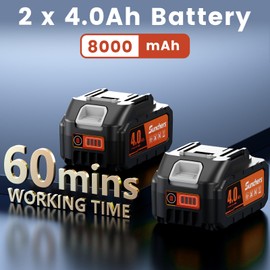 20V 12" Cordless String Trimmer With 2 X 4.0Ah Battery and Charger, Electric Grass Trimmer Battery Powered Eater String, Edger Lawn Tool Grass Cutter With 8pcs Line, Lawn Mover For Garden Yard, Orange