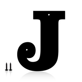 Monlyey - 8 Inch Metal Letters, Modern House Numbers Address Letters - Metal Letters Door Numbers Signage Street Home Address Plaque for Garden Door Mailbox Decor(Letter J)