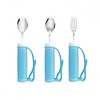 UKYCEORA Tremors Elderly Assistance Products,Spoon and Fork Three Piece Set,Handicap