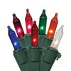 Vickerman W5G1000 100 Light Set Multi-Colored Mini-Lights on Green Wire