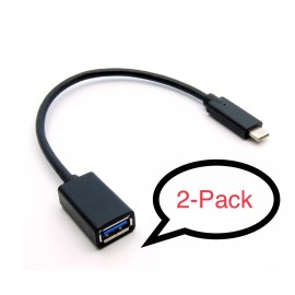 Unbranded/Generic 8 Inch USB Type C Male to USB3.0 (G1) A-Female Cable (2-Pack)