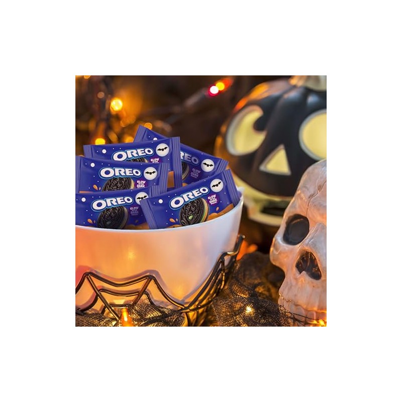 OREO Galletas de Halloween de edición limitada, crema de colores