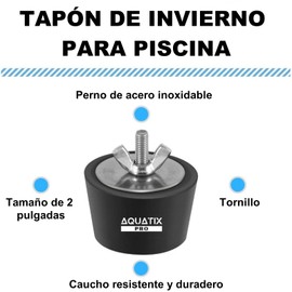 CHICIRIS Tapón de Expansión 2 Uds Tapón de Expansión de Goma de 2 Pulgadas para el Invierno para Tuberías de SPA de Piscina Accesorios de Invierno