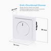 Busch-Jaeger Rotary Dimmer 6523 UJ-84-102 UP Alpine White Dimmer 4011395263839