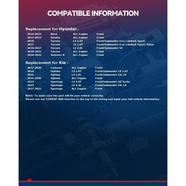 KAX 513374 Front Wheel Bearing hub Assembly Compatible with Hyundai Sonata 2015-2019, Hyundai Tucson 2016-2021, Kia Sportage 2017-2022, Kia Optima 2016-2020,2pcs Wheel Bearing 5 Lugs