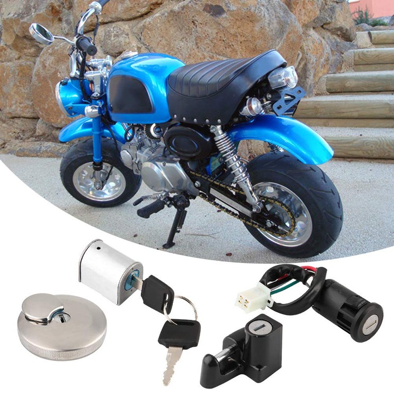 Helmet Lock, Ignition Lock, Lock + Key Set, Motorcycle Ignition