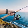 Sougayilang Reel and Fishing Rod Combo, Fiberglass Fishing Pole with