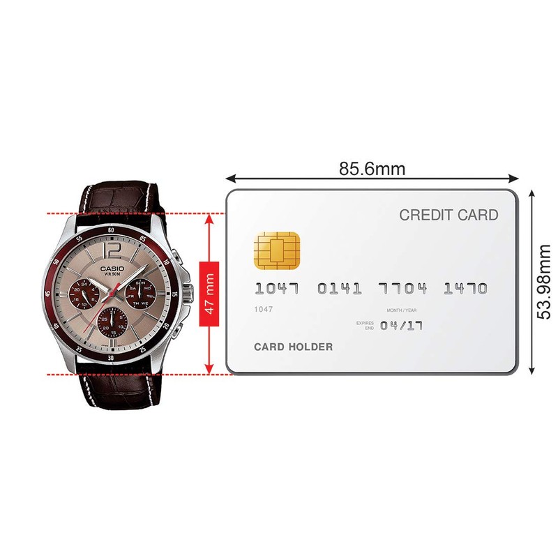 Casio MTP-1374L-7A1VDF Men's Quartz Watch, Silver, Quartz Movement