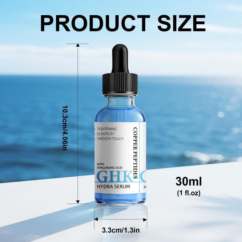 GHK-Cu Peptide Serum, Anti-Aging Face Serum with Copper Peptide and