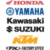 Factory Effex Die-Cut Sticker (3ft / Yamaha) (Black)