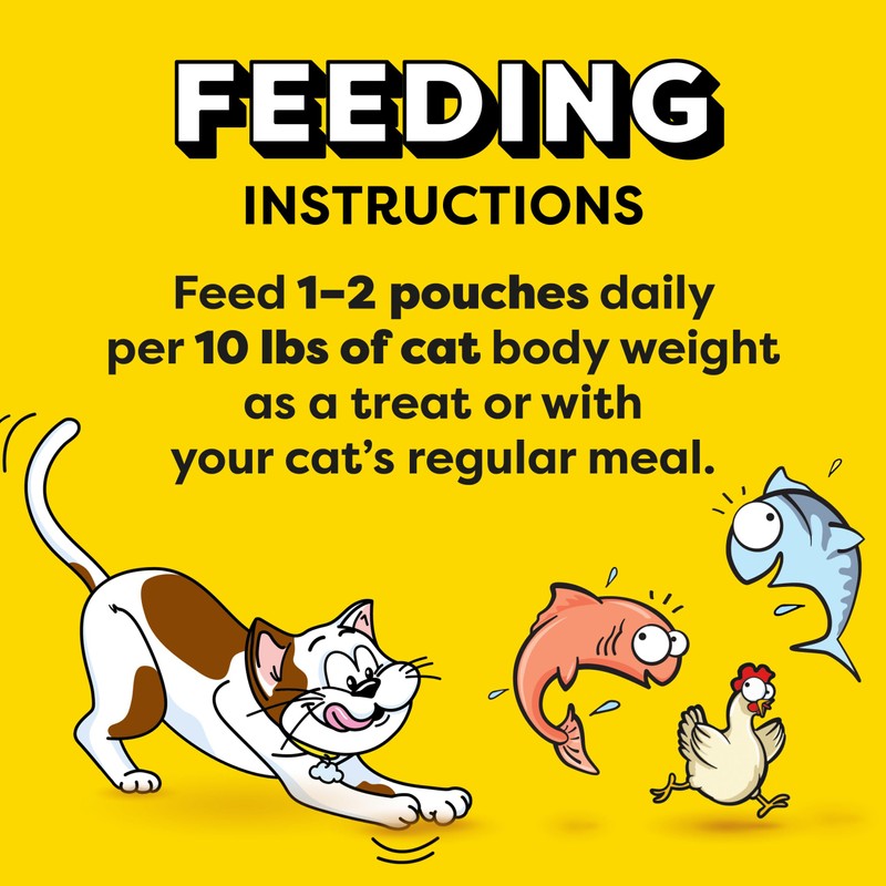 Temptations Creamy Puree Variety Pack of Squeezable Cat Treats, 0.42