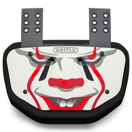 Battle Clown Chrome Football Back Plate - Adult