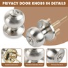 RAZCC Privacy Door Knobs, 3 Pack Satin Nickel Door Knobs