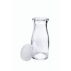 The Dairy Shoppe Glass Milk Bottle, Heavy Glass with Extra