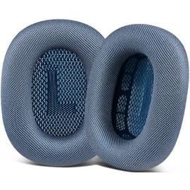 SOPROM Ear Pads Replacement for Airpods Max Over-Ear Headphones, Earpads Cushions with Durable Mesh Fabric, Softer Foam - Sky Blue