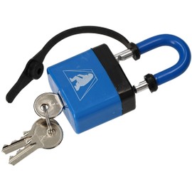 KOTARBAU® Shackle Lock 46 mm Laminated Steel Padlock with PVC Coating Burglary Protection Hardened Solid Lock