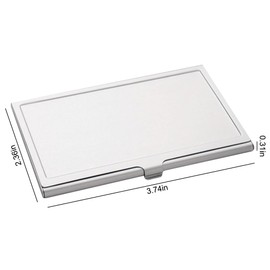 ZUYYON 6 Pcs Sublimation Blank Business Card Holder Metal Organizer Card Case Pocket Heat Transfer Blank Card Carrier Case DIY Business Card Case for Men Women