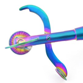 MuskalMed Multi Rainbow Color Ring Cutter Tool and Band Remover, Stainless Steel Metal Cutting Blade and Finger Guard Protection, Emergency, Police, EMT, Fire Rescue, and Jeweler Device