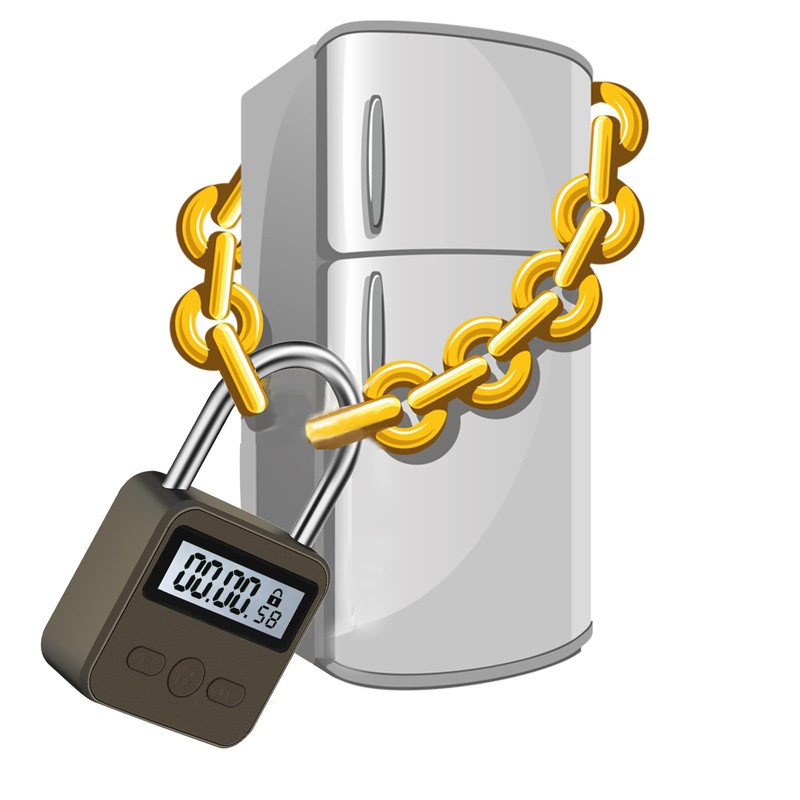 Metal Time Padlock - Multi-Function Timer Lock 99 Hours Max
