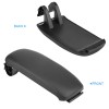 Unbranded Car Black Leather Center Console Armrest Lid Cover For