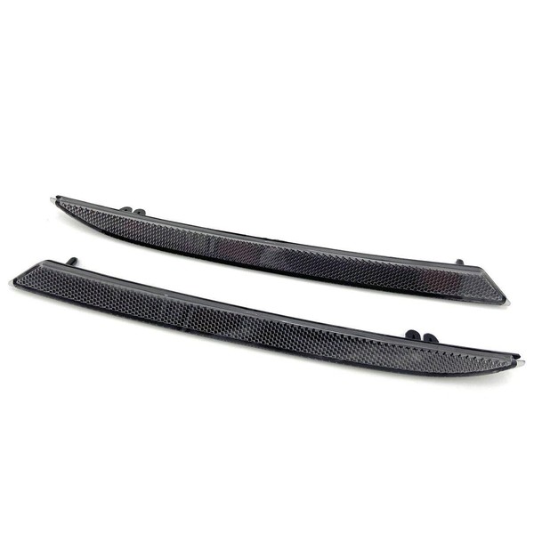1Pair Smoked Tinted Lens Rear Bumper Side Marker Reflector Ford