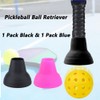 LOOEEL 2PCS Pickleball Ball Retriever,Universal Pickleball Upper Suction Cup,Silicone Pickleball