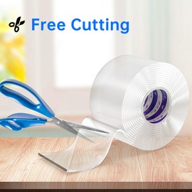 Cuttable Cabinet Door Bumpers 2 inch Cuttable Headboard Stopper Furniture Pads, Self Adhesive Furniture Soundproof Pads Anti Shake Pads, for Most Furniture and Wall