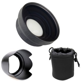 Nikon COOLPIX P900 0.5X High Definition Super Wide Angle Lens w/Macro + 67mm 3 Piece Filter Kit + Stepping Ring + Nw Direct Micro Fiber Cleaning Cloth