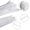 Small Zip Ties,White Zip Ties 4 Inch 100 Pack, Nylon