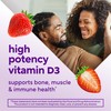 vitafusion Extra Strength Vitamin D3 Gummy, Strawberry Flavored Bone and