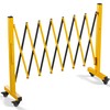 YITAHOME Metal Expandable Mobile Barricade, 8FT Folding Security Gate, Retractable