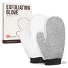 ZOMCHI 2 Pack Deep Exfoliating Glove with Dual Texture, Massage